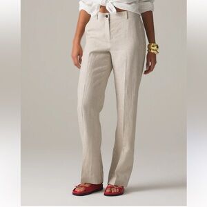 J Crew Linen Harbor Pants 6 NWT Wide Leg Trouser J.Crew Resort